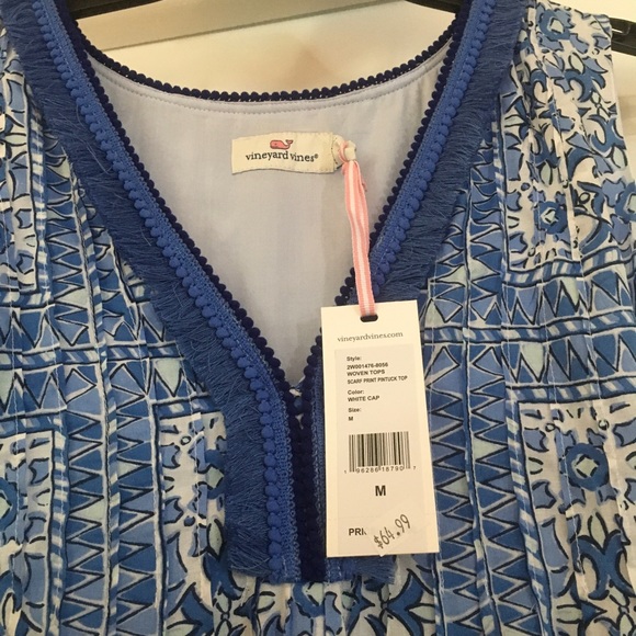Adorable Vineyard Vine fringed tank - NWT - Picture 3 of 4